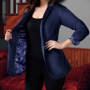 Harry Potter Ravenclaw Blue Velvet Blazer 10